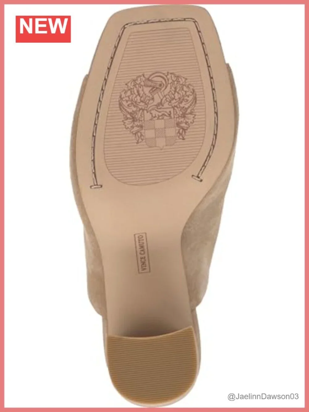 Vince Camuto Women's Haliza Peep Toe Block Heel Suede Sandals 3.3